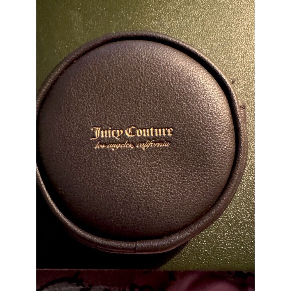 Juicy Couture Round Logo‎ Makeup Jewelry Headphones Case Bag